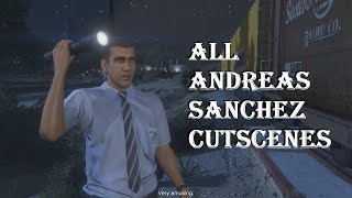 All ANDREAS SANCHEZ Cutscenes in GTA 5 Story Mode  Abdel Gonzalez [upl. by Aienahs]