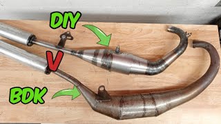 2 Stroke Pipe test Homemade v shop bought Expansion Pipe  Dyno test  100mph Moped 2stroke [upl. by Nalani193]