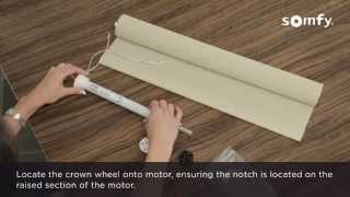 Somfy 28 RTS Motorised roller blind assembly [upl. by Adniroc]