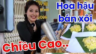 Bất ngờ chiều cao thực Hoa hậu bán xôi [upl. by Atteiluj]