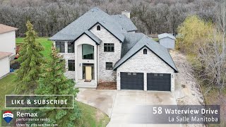 House on the river for sale at 58 Waterview Drive in La Salle Manitoba [upl. by Dimmick]