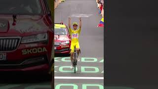 The records tumble 😳 Tadej Pogacar annihilates the Tour de France to win another stage 🇫🇷 tdf2024 [upl. by Davena]