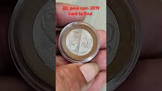 20 peso coin 2019 hard to find coin coinhunter collection philippines [upl. by Cullen696]