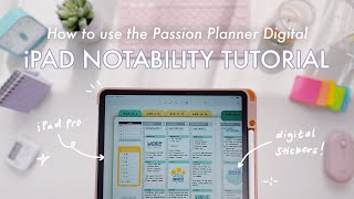 How to Use Your Digital Planner on Notability  iPad Version [upl. by Ynneg]