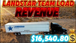 LANDSTAR TEAM OWNER OPERATOR REVENUE One week of hard work [upl. by Fielding]