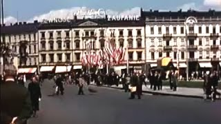 Kolorowa Warszawa  3 maja 1939 Plac Piłsudskiego [upl. by Melda]