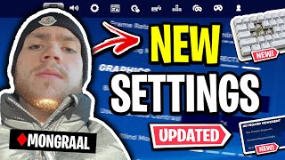 Mongraals NEW Fortnite Settings amp Keyboard UPDATED 2024 [upl. by Dun]