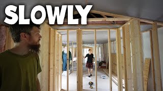 Its Harder than it Looks  Salvaged Mobile Home Rebuild [upl. by Ativahs]