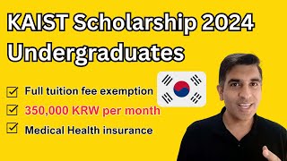 Fully Funded Undergraduate Scholarship in South Korea 2024 [upl. by Nnaeiram152]