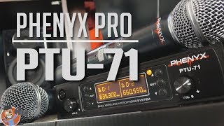 PHENYX PRO PTU71  WIRELESS MICROPHONE REVIEW [upl. by Budd730]