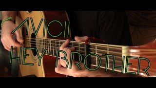 Avicii  Hey Brother fingerstyle guitar cover by Peter Gergely WITH TABS [upl. by Sabec584]