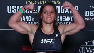 Ariane Carnelossi and Liang Na  Official Weighins  UFC 261 Usman vs Masvidal 2  rWMMA [upl. by O'Hara25]