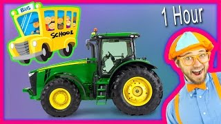 Videos for Toddlers  Learn Numbers and Alphabet with Animals amp Tractors 1 Hour [upl. by Anwahsiek]