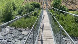 Pont suspendu 2 de Chamoson  Hängebrücke bei Sion Wallis Schweiz [upl. by Norac]