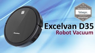 Excelvan D35 Aspirateur Robot Intelligent 1600Pa  Unboxing [upl. by Nnairrehs]