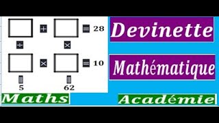 Devinette mathématique N°04 devinette en francais devinette facile devinette mathematique [upl. by Cotterell]