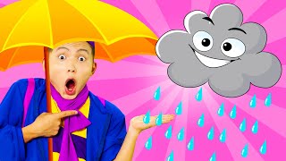 Rain Rain Go Away  Nursery Rhyme With Lyrics  Cartoon Animation Rhymes amp Songs  Dominoki [upl. by Neerbas]