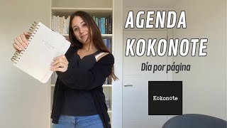 AGENDA KOKONOTE DÍA por PÁGINA  Cómo ES por DENTRO y cómo me ORGANIZO en el TRABAJO [upl. by Os804]