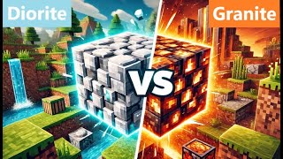 Diorite vs Granite  Minecraft Showdown  Which Rock Rules [upl. by Lopez]