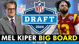 Mel Kiper’s 2024 NFL Draft Big Board ESPN Top 25 Prospect Rankings Ft Caleb Williams amp Drake Maye [upl. by Ecurb253]