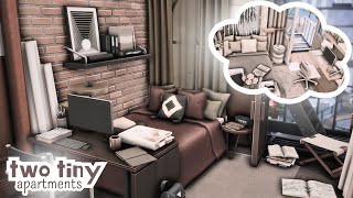 TWO TINY apartments  The Sims 4 apartment renovation speed build [upl. by Neirol163]