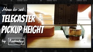 How to Set Telecaster Pickup Height  by Radioshop Pickups [upl. by Midan]