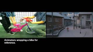 Arthur Christmas Animators Wrapping a Bike [upl. by Nev]