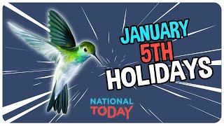 TOP 3 HOLIDAYS to CELEBRATE on January 5th  National Today [upl. by Podvin375]