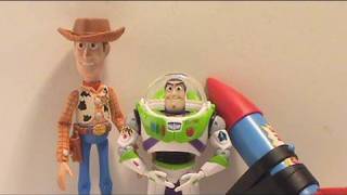 Video Review of Buzz Lightyear and Woody quotRocket Escape Adventurequot toys [upl. by Stanfield]