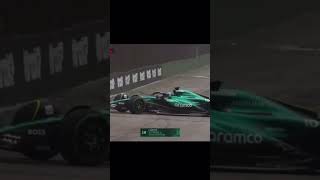 Lance stroll crashes on the formation lap f1shorts [upl. by Nethsa]