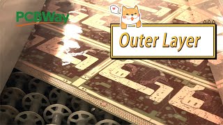 Outer Layer  Multilayer PCB Manufacturing Process  07 [upl. by Nolur]