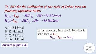 NUMS Paper 2024Chemistry solution [upl. by Aneerak]