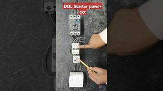 DOL Starter power circuit Direct Online Stator power connection VIKSUMCOM electrical starter [upl. by Colette]