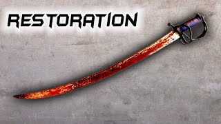 Restoration of the Rusty SWORD  Military Sabre [upl. by Zeuqirdor979]