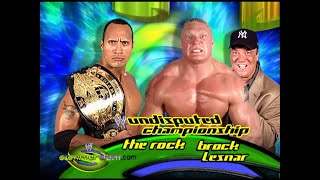 Story of The Rock vs Brock Lesnar  SummerSlam 2002 [upl. by Erroll]