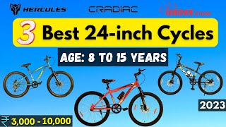 Top 3 Best 24 inch Cycle in India 2023 ⚡ Under 5000  10000  24 inch cycle price Hero amp Hercules [upl. by Ecineg108]