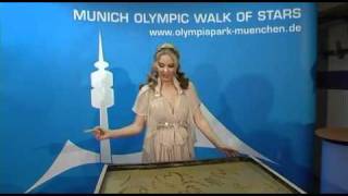 Kylie Minogue Munich Ollympic walk of Stars [upl. by Hamil]