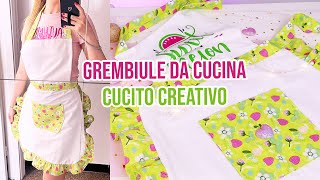 Come Cucire un Grembiule da Cucina FACILE  Cucito Creativo [upl. by Clerissa]