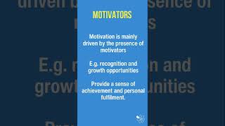 Herzbergs Two Factor Theory of Motivation  60 Second Business Revision [upl. by Khosrow]