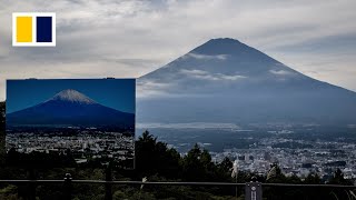 No snow on Mount Fuji at recordlate date [upl. by Lauzon]