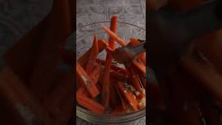 Roasted Garlic Air Fryer Carrots [upl. by Snowman]