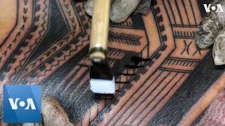 Traditional Samoan Tattoo Ritual [upl. by Neitsabes769]