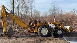 International 3414 diesel tractorbackhoe Lot 19622 Orbitbidcom [upl. by Neetsirk252]