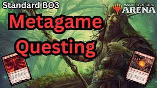 RG Questing Druid Burn Standard Metagame Challenge  Magic Arena B03 [upl. by Natsud]