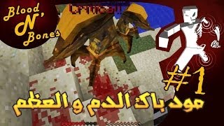 Minecraft Blood N Bones  بث امس 1  مود باك الدم والعظم  البداية [upl. by Ttam112]