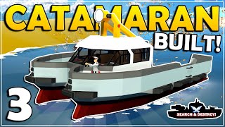 CARGO CATAMARAN BUILT  Stormworks Search And Destroy Mode  Part 3 [upl. by Reiniar]