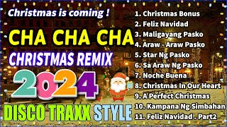 trending CHRISTMAS DISCO TRAXX amp CHA CHA REMIX 2024  nocopyrightmusic reupload [upl. by Carree]