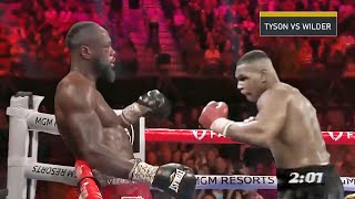 Mike Tyson vs Deontay Wilder  Fantasy Fight [upl. by Nydnarb]