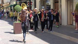 Strolling musicians in Carcassonne France [upl. by Drarrej704]