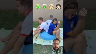 Power of balloons 🎈 funny funnymemes balloon popping challenge shorts [upl. by Schonfield]